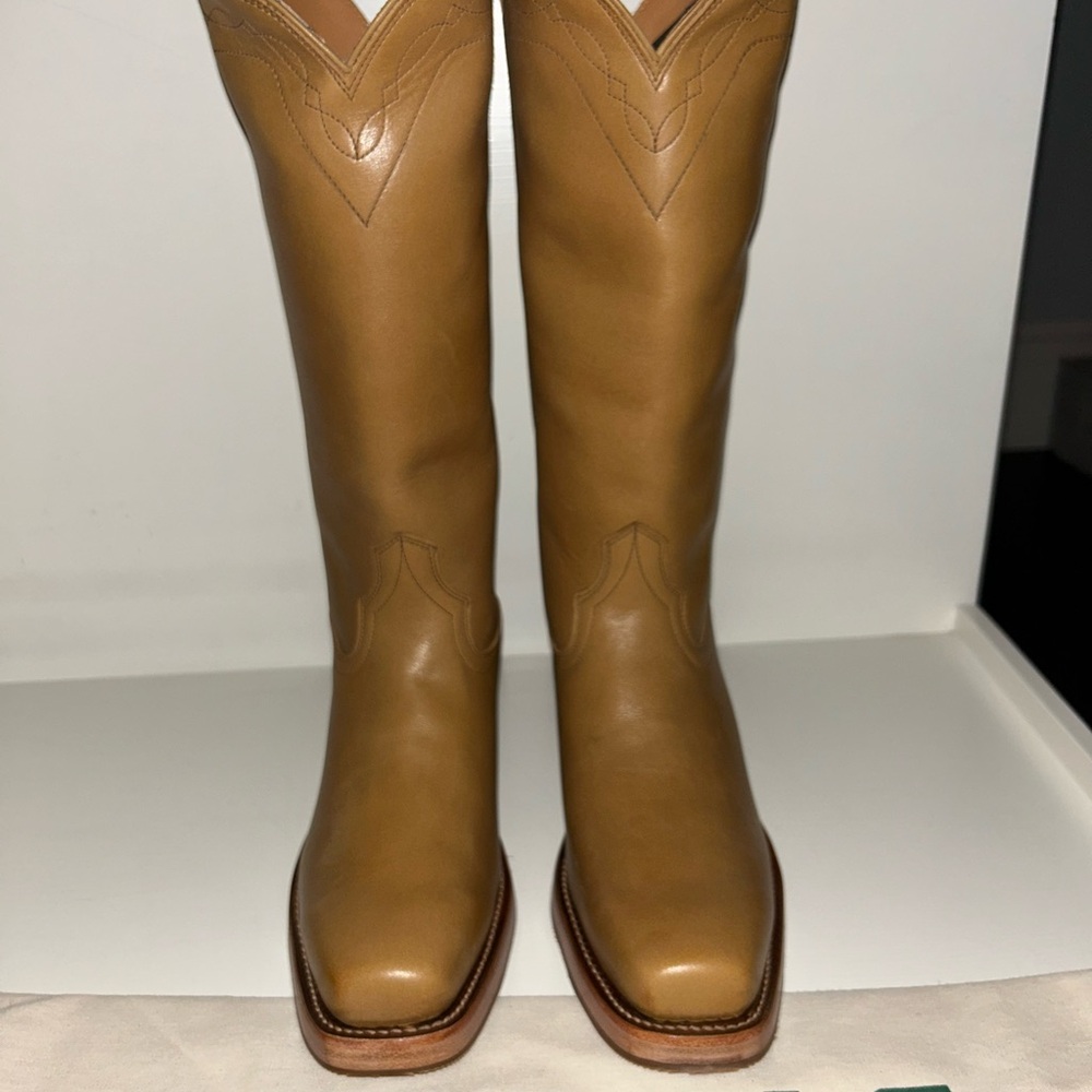 Tecovas Women's Tan Heeled Boots - Picture 3 of 10
